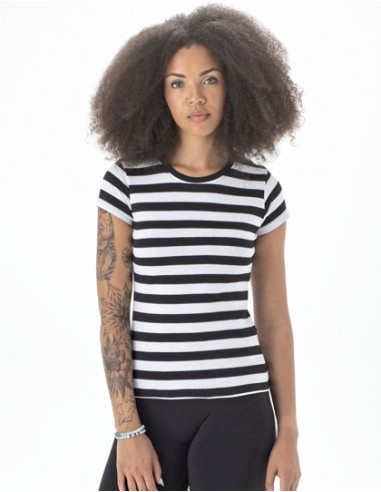 MAN-M110S-Womens Stripy T